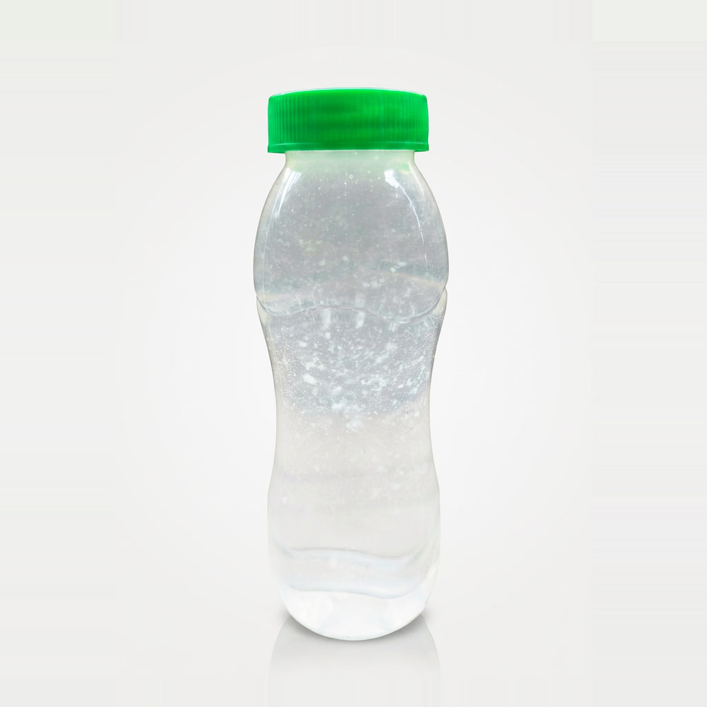 Bottled coconut water with soft tender coconut meat